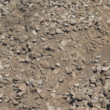 Discarded crushed stone